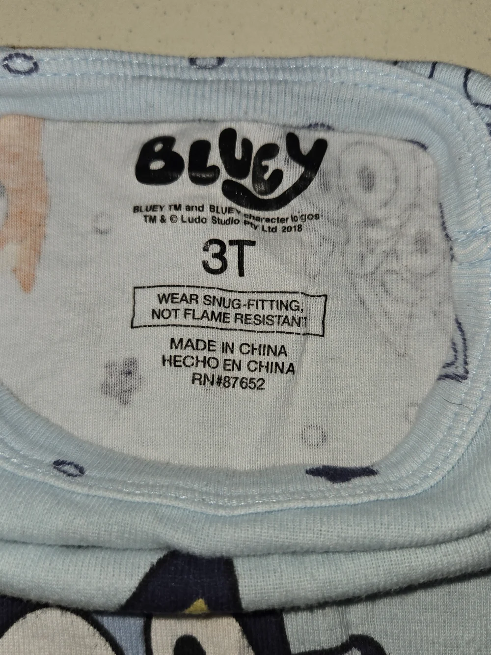 Bluey light blue