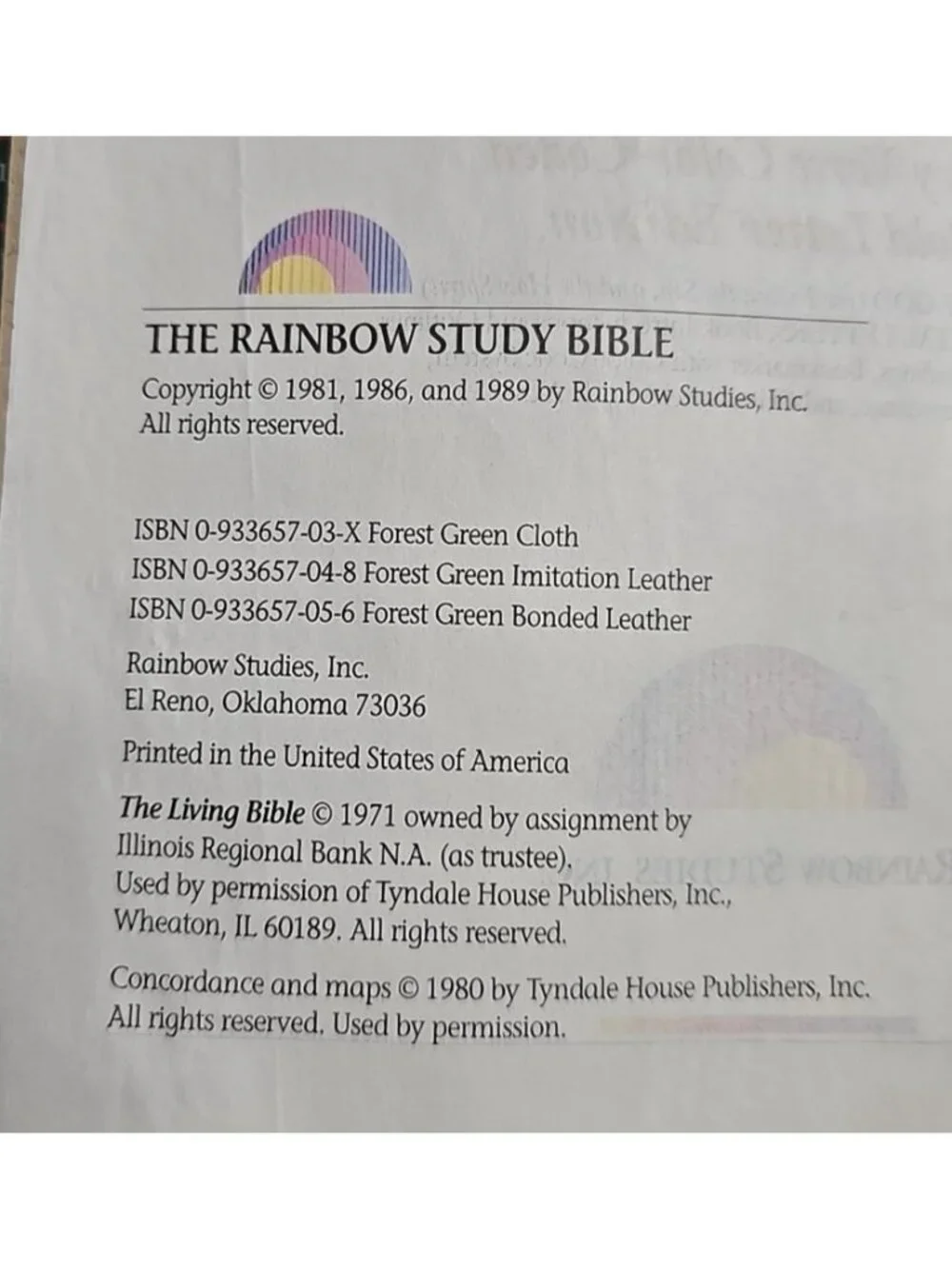 N/A rainbow study