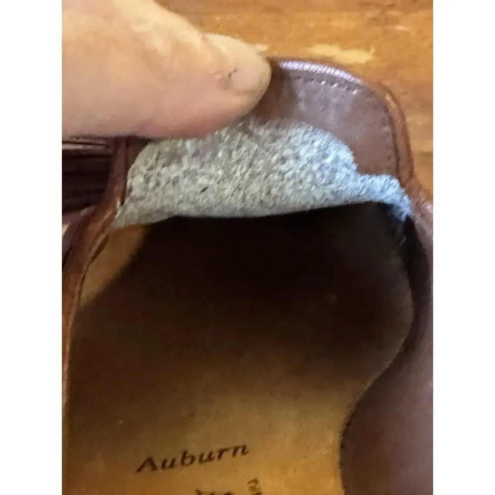 Vintage Allen Edmonds Auburn Tassel Loafers Men's 9.5 AA Brown Leather USA Made