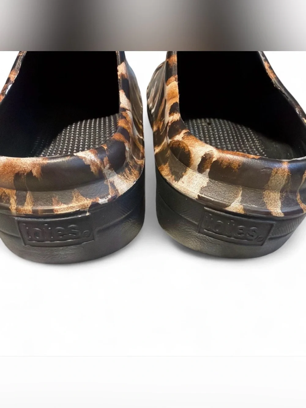 Totes Leopard Print Slip-On Clog - Brown