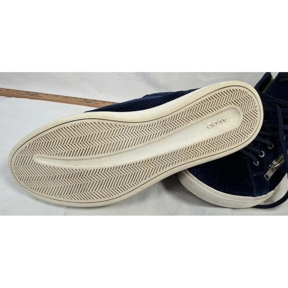 Aldo Shoes Men Blue Zip‎ & Lace Up  Size 10