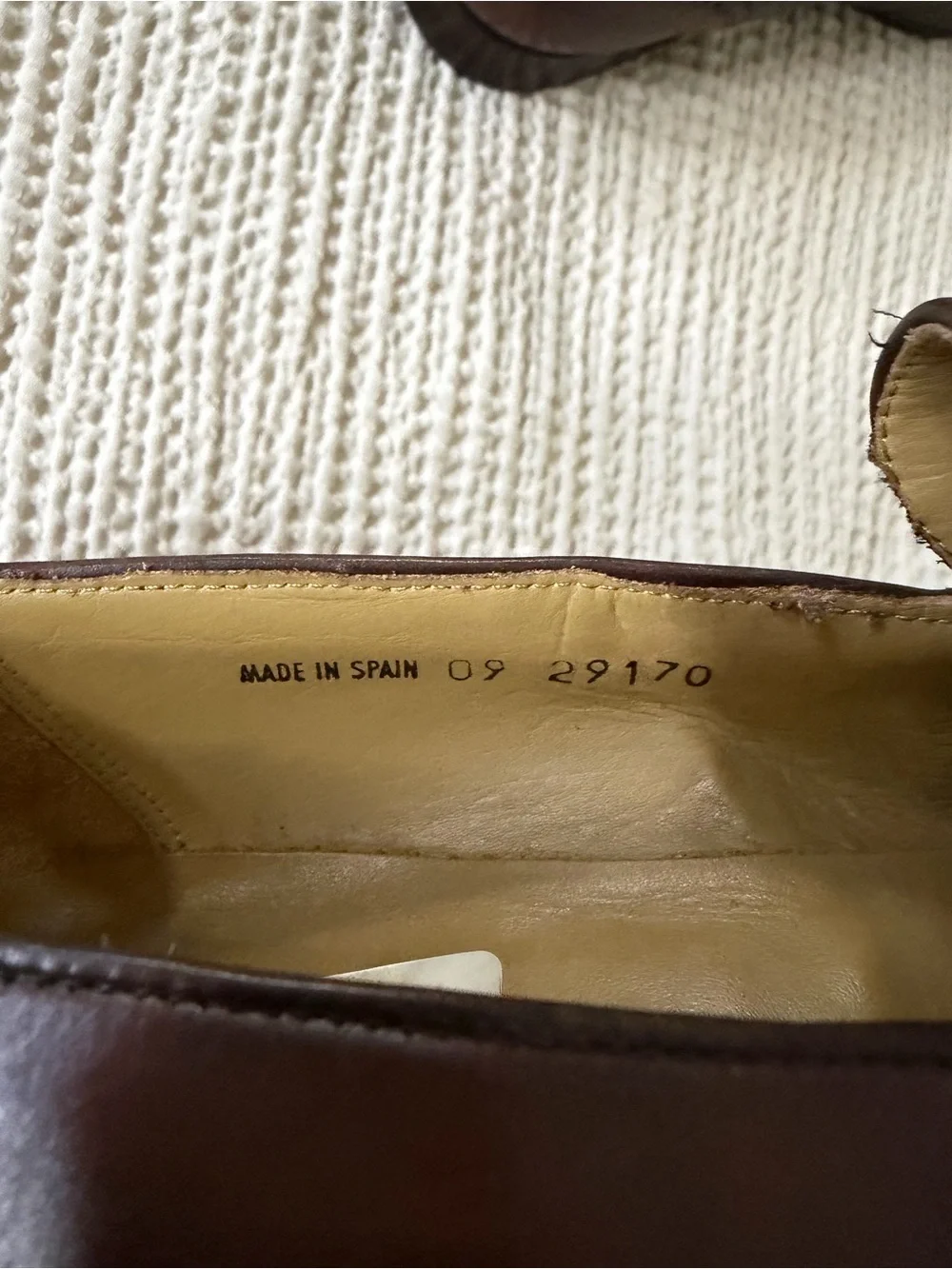 Mezlan refined leather