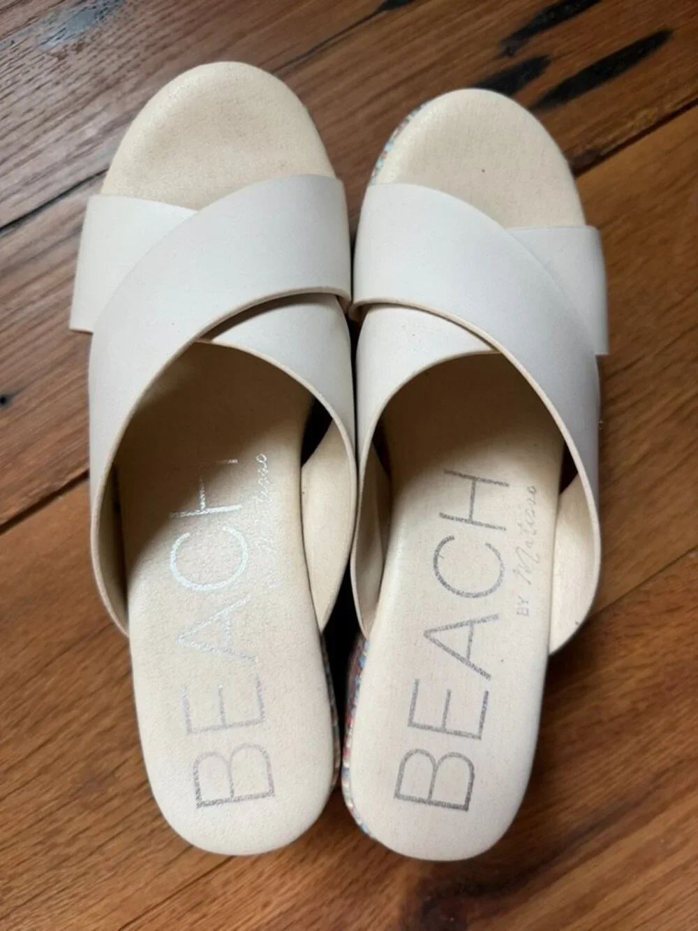 BEACH by Matisse Nellie Woven Platform Sandal Ivory Size 9