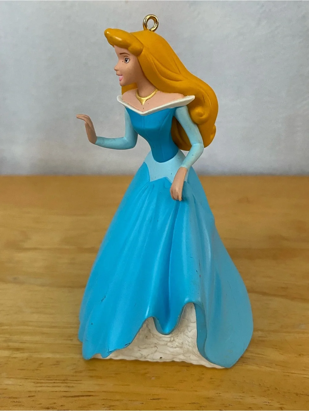 Hallmark gown neck hair