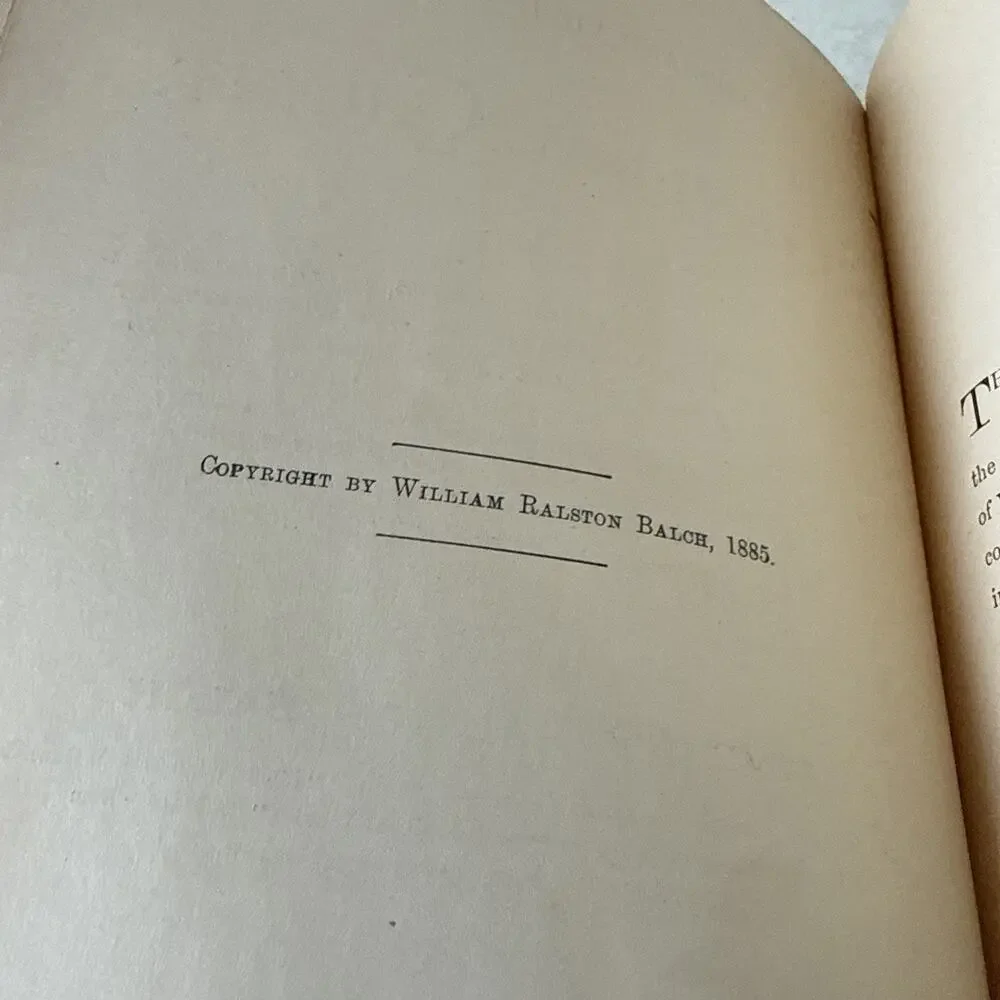 Life of Gen. Grant Occidental Publishing Co 1885 William Ralston Balch