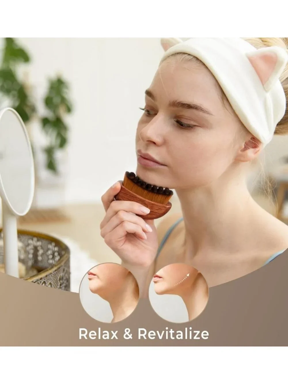 Lymphatic Drainage Face Brush Set - Wooden Sculpting Gua Sha & Massage Tools