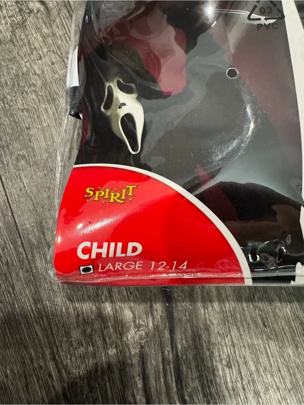 Ghost Face Kids Costume - Black & Red Accents
