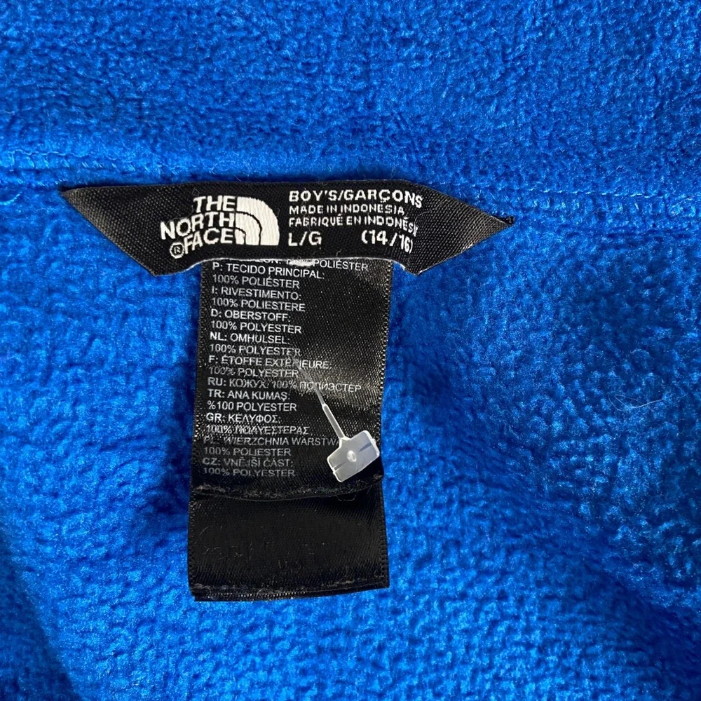 The North Face Vortex Triclimate Inner Fleece Jacklet Boys L 14/16 Blue Full Zip