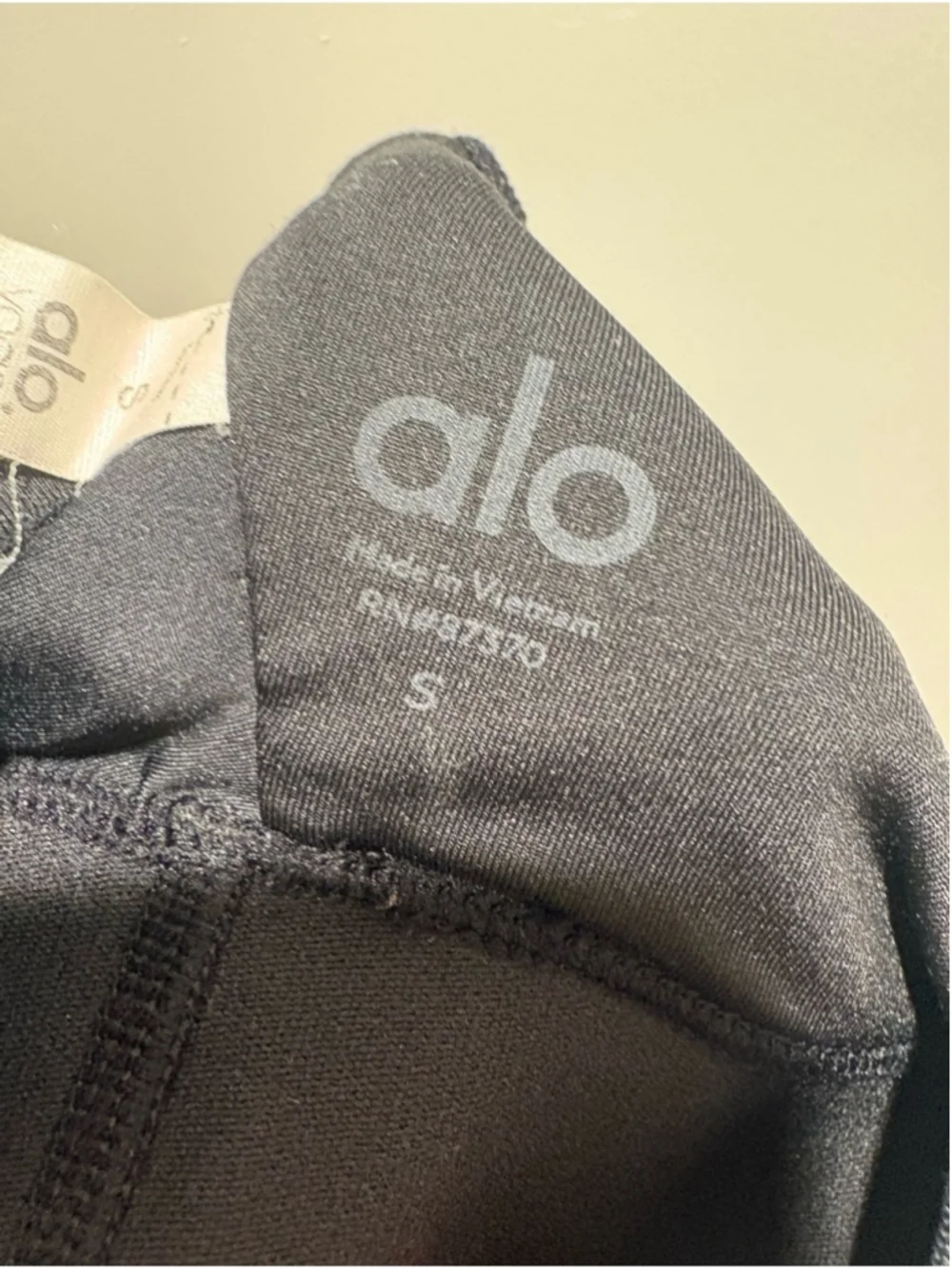 ALO Yoga Black Racerback Sports Bra with Supportive Band