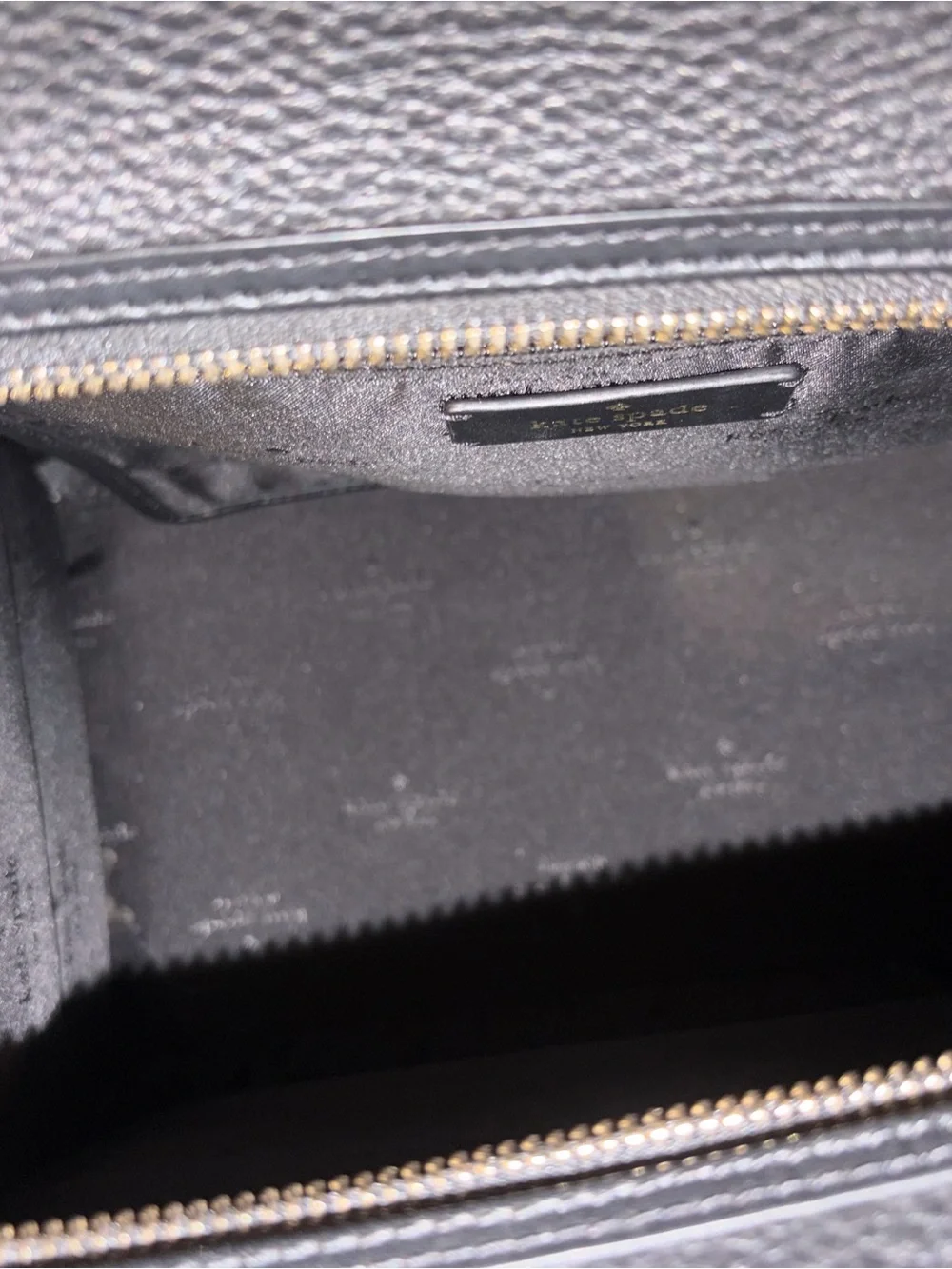 Kate Spade Ella Signature Logo Tote with Cream Accents (pebbled leather)
