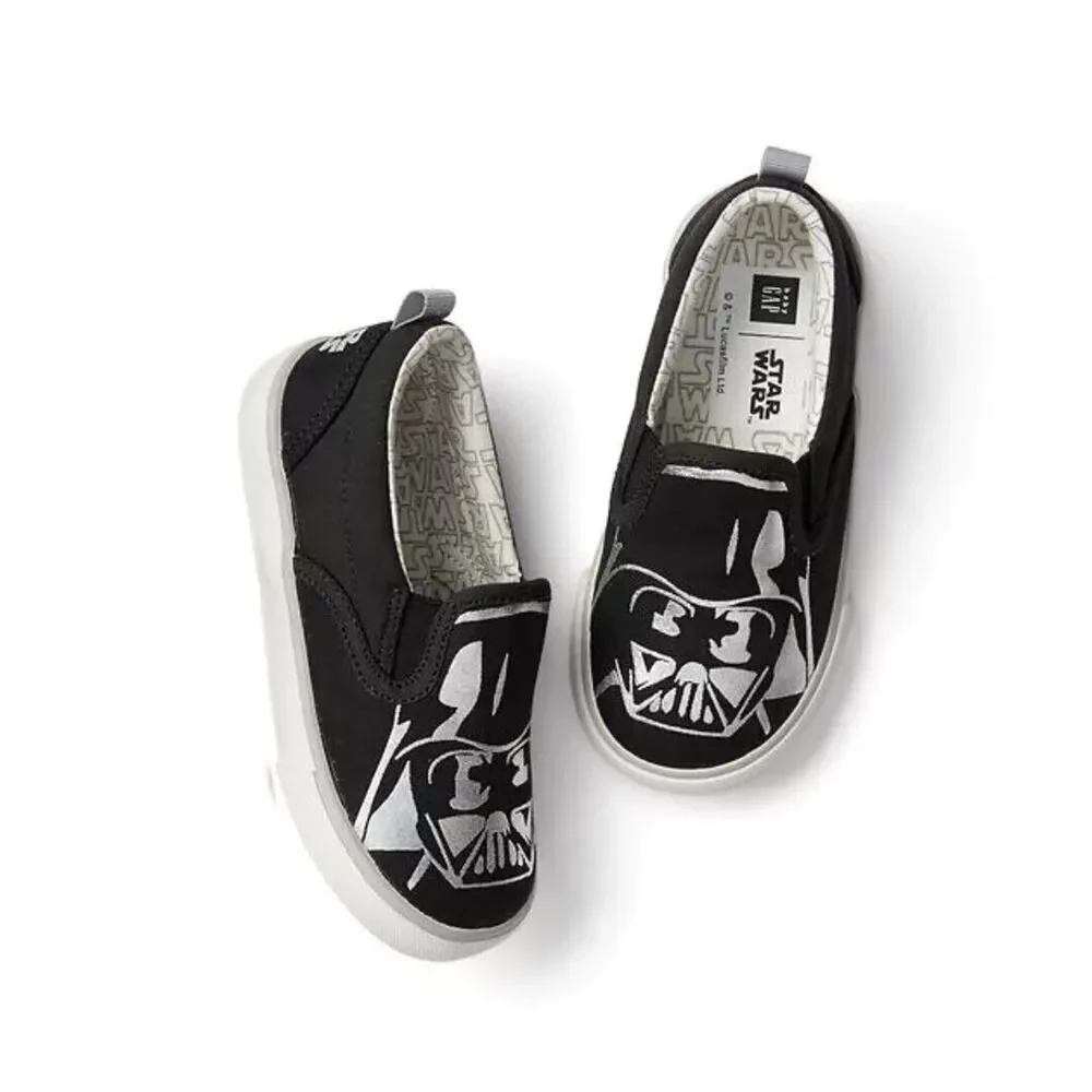 Baby Gap x Star Wars Darth Vader Slip On Shoes Boys Kids Toddler NEW 11 Casual