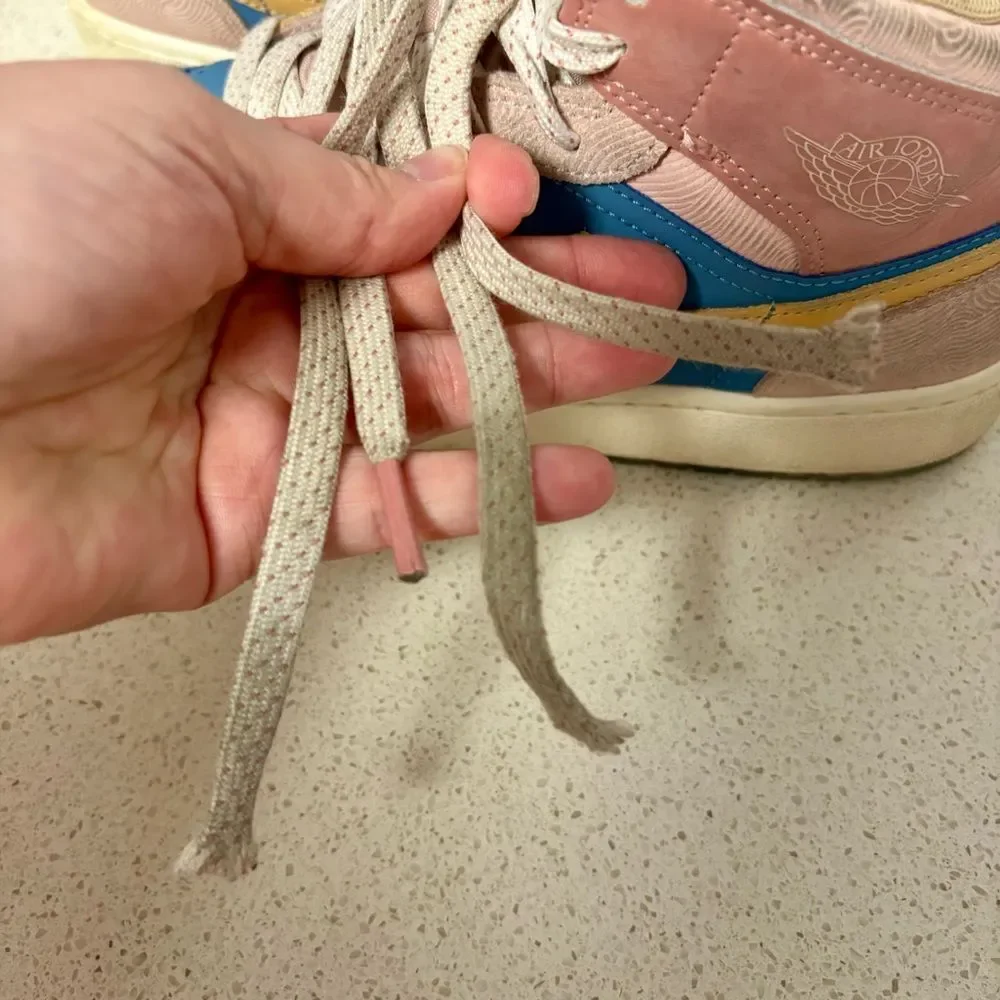Jordan white good laces