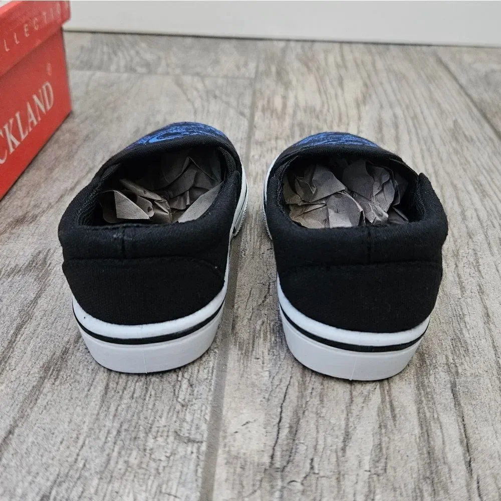 Rockland Black and Blue Dragon Slip On Shoes Size 4T