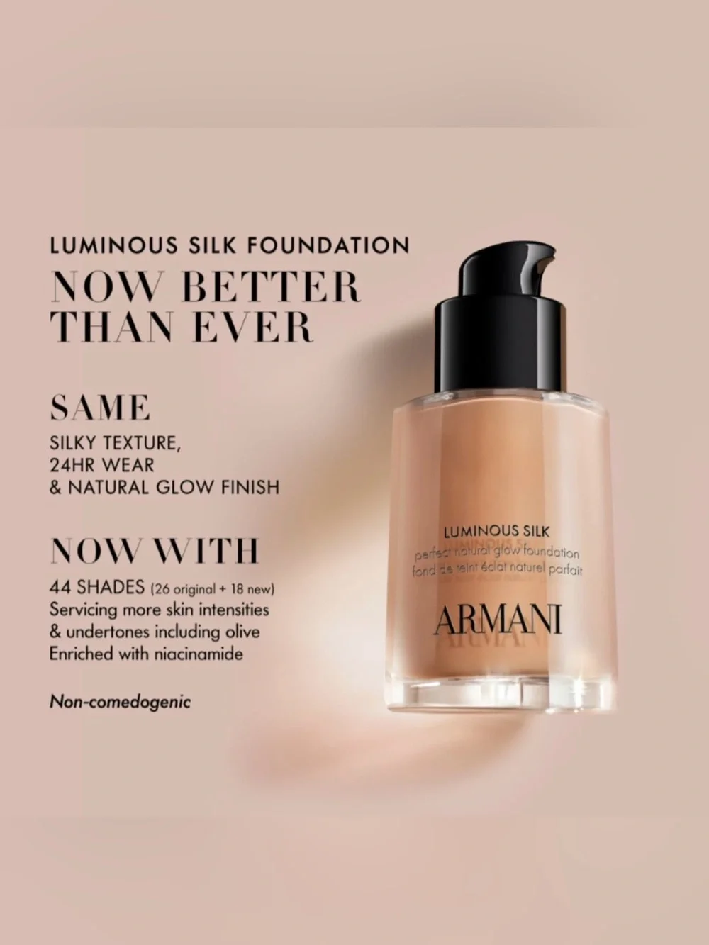 Giorgio Armani Full Size Luminous Silk Foundation - Shade 5.1 Light Cool Pink
