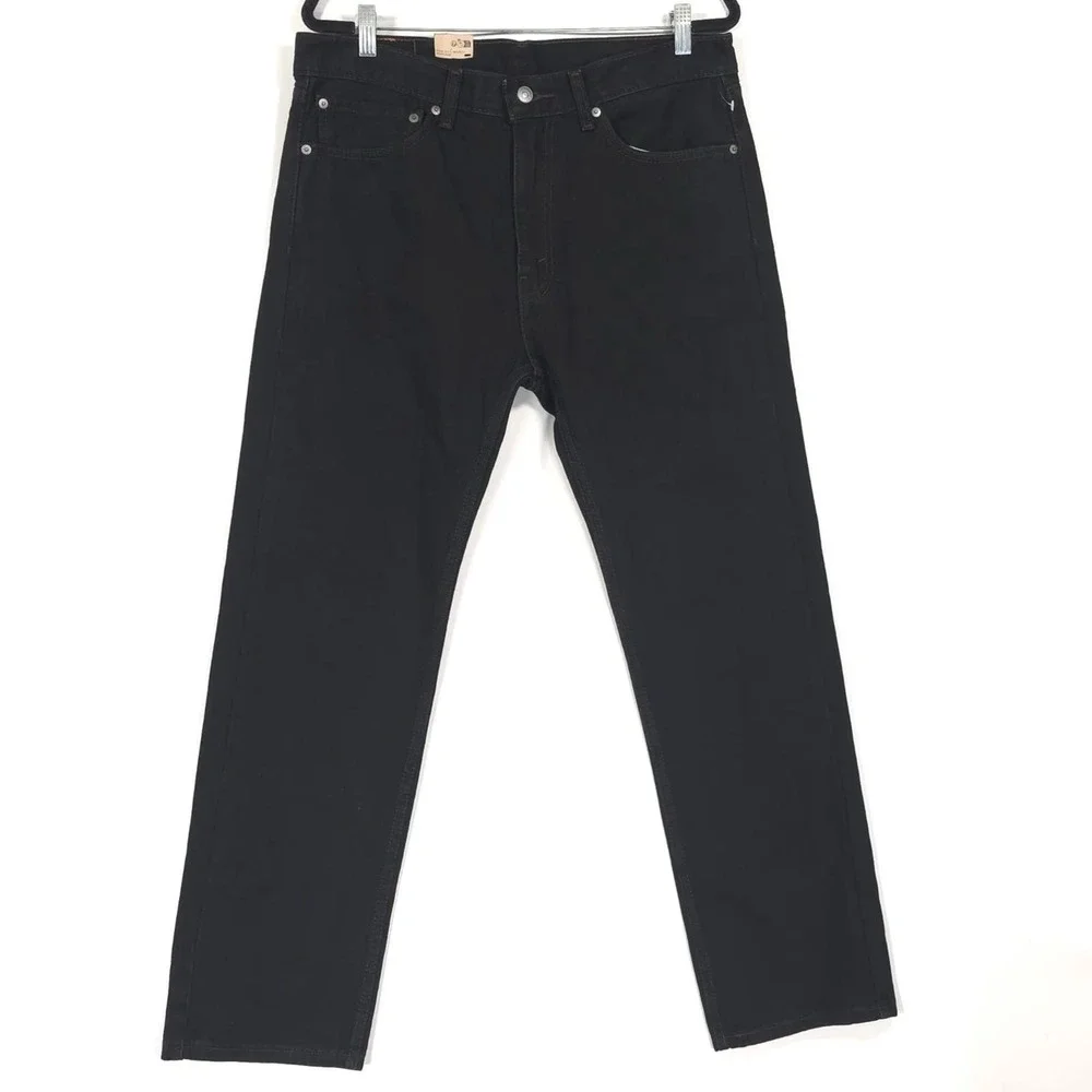 NWT LEVI'S 505 Jeans Men's‎ Black 34x30 Cotton Flex Straight