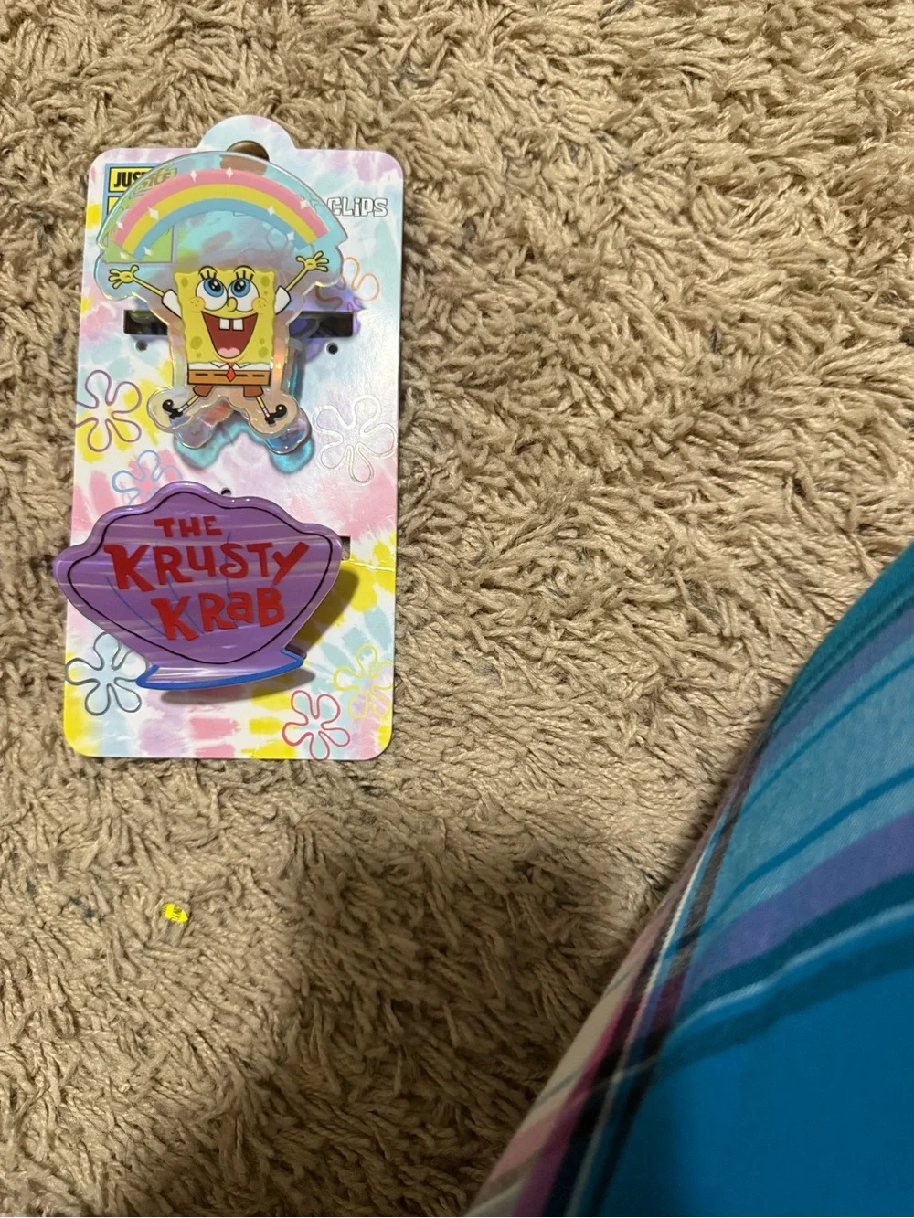 Justice SpongeBob Baseball Cap And Claw Hair  Clips