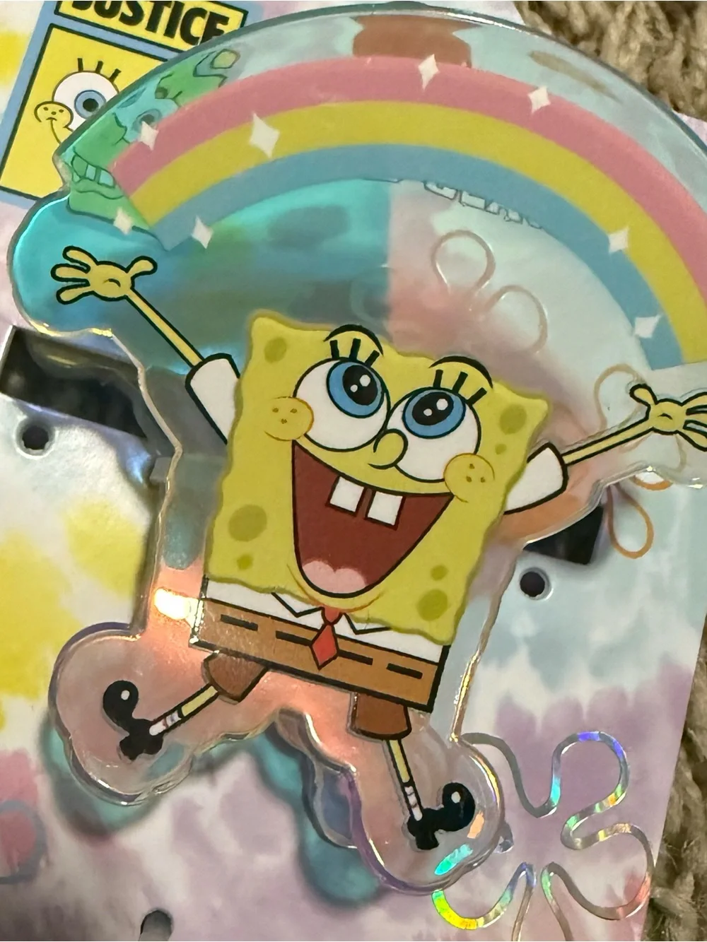Justice SpongeBob Baseball Cap And Claw Hair  Clips