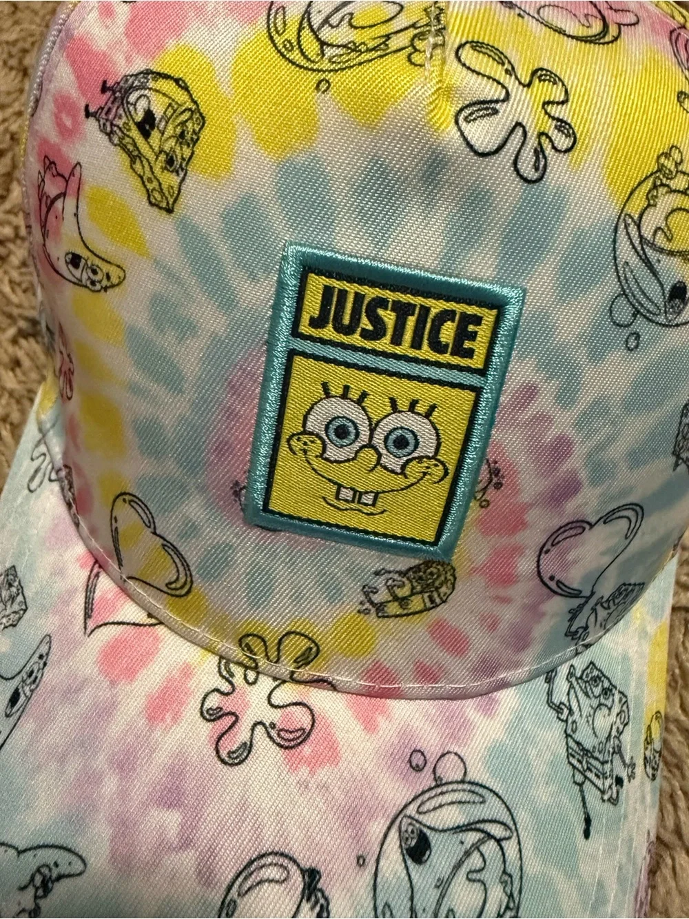 Justice SpongeBob Baseball Cap And Claw Hair  Clips
