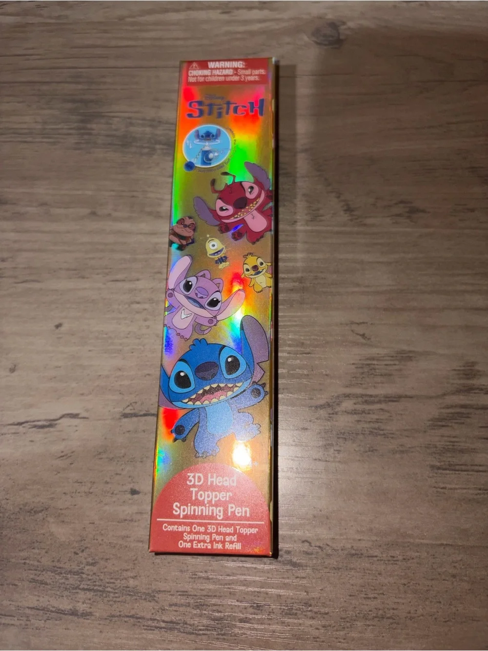 🆕💜 Disney Lilo & Stitch 3D Head Topper Spinning Pen Blind Box NIB Monogram