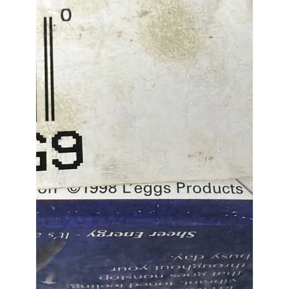 Vintage 1998 Leggs Sheer Energy Control Top Pantyhose Nude Size B 2 Pair Pack