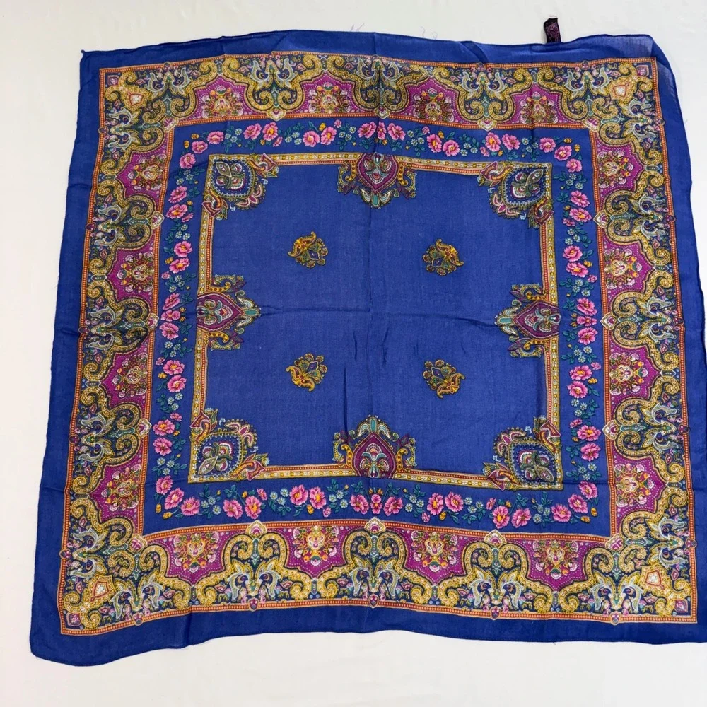 Liz Sinclair Paisley Floral Scarf Womens 34x34