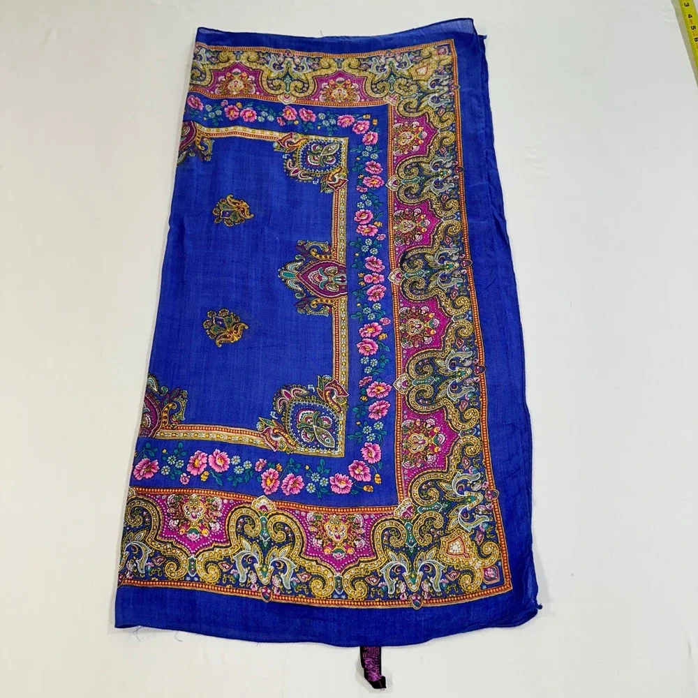 Liz Sinclair Paisley Floral Scarf Womens 34x34