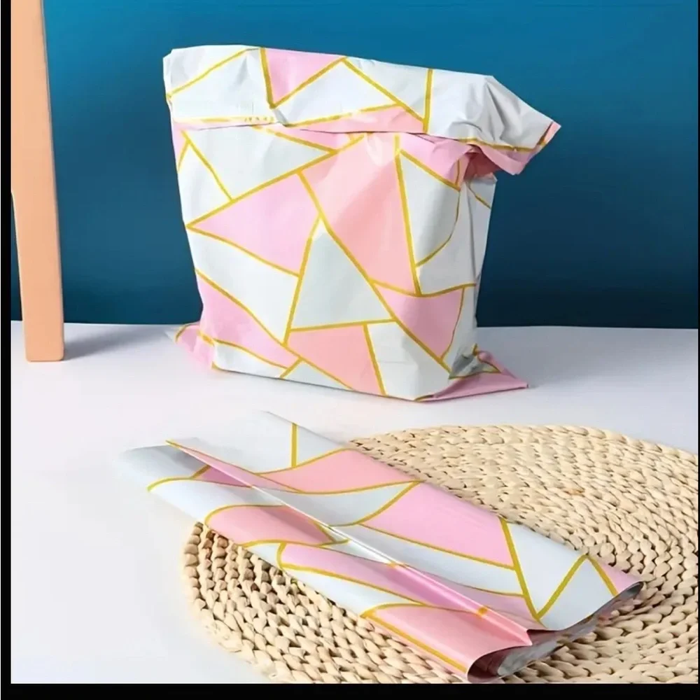 Reseller Shipping Bundle 550 PC Polymailers Stickers Bags Pink Small Business
