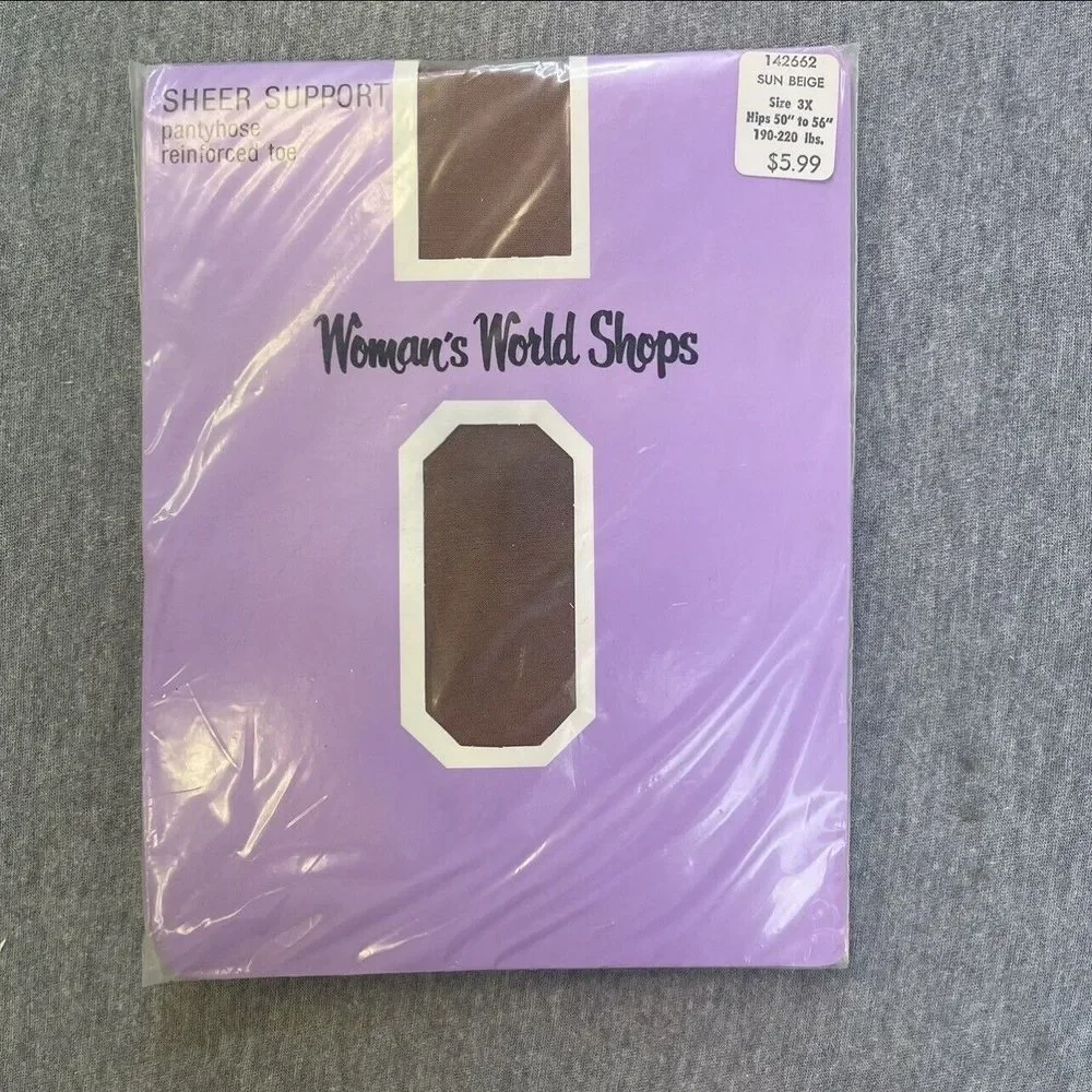 6 Pairs Queen Pantyhouse Womans World, Hanes, Berkshire, Fitting Image See Pics‎