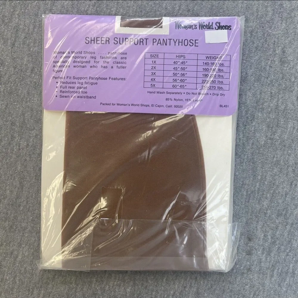 6 Pairs Queen Pantyhouse Womans World, Hanes, Berkshire, Fitting Image See Pics‎