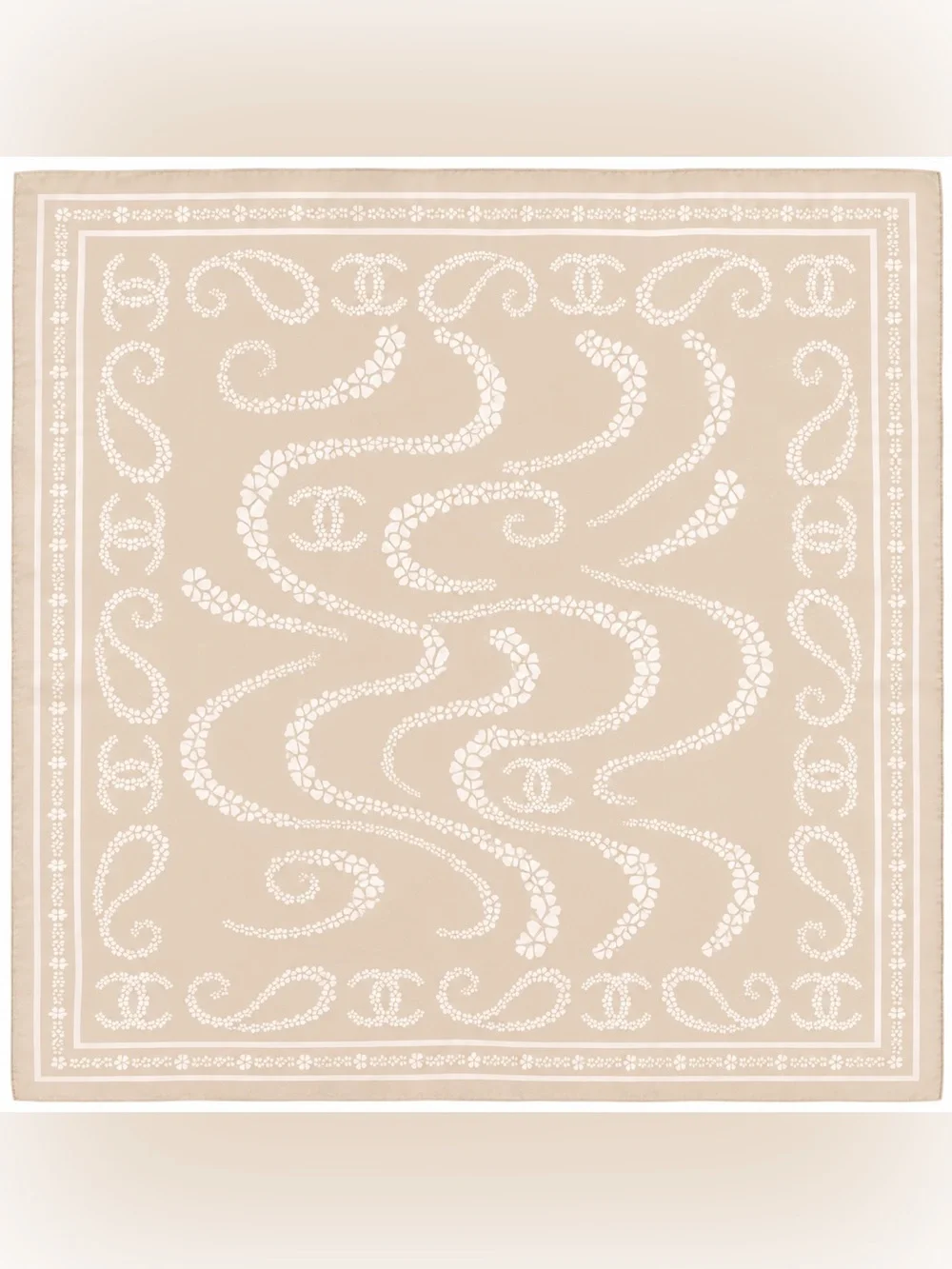 Chanel luxury vibes silky scarf 35x35‼️LAST ONE LEFT