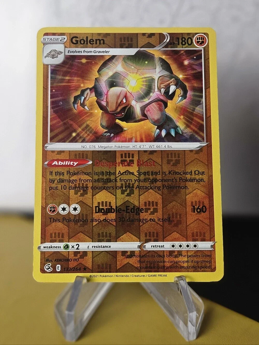 Golem 137/264 Pokemon TCG Reverse Holo Rare