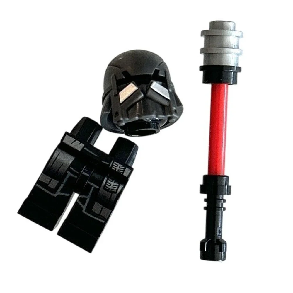 Lego Knight Of Ren Ushar Headgear Helmet, Head, Pants And Weapon Only (No Torso)