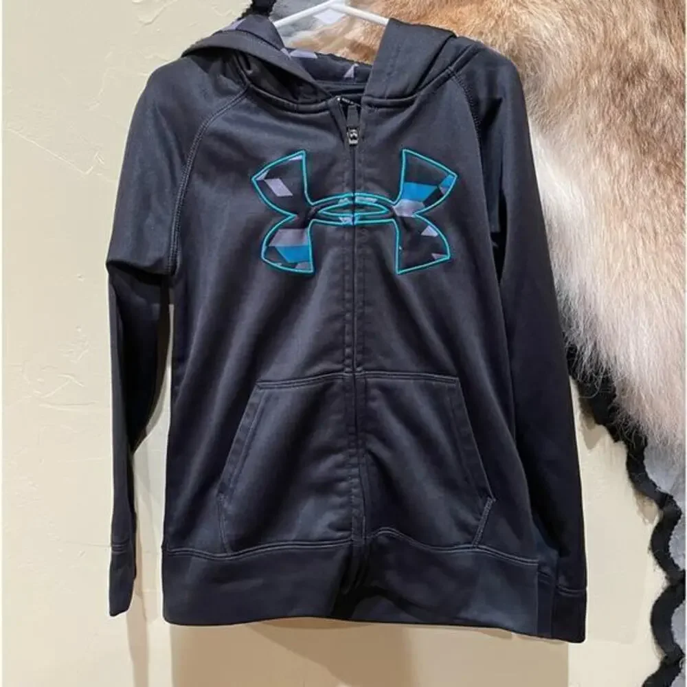 Under Armour Youth 6 Jacket Black‎ Full Zip Athletic
