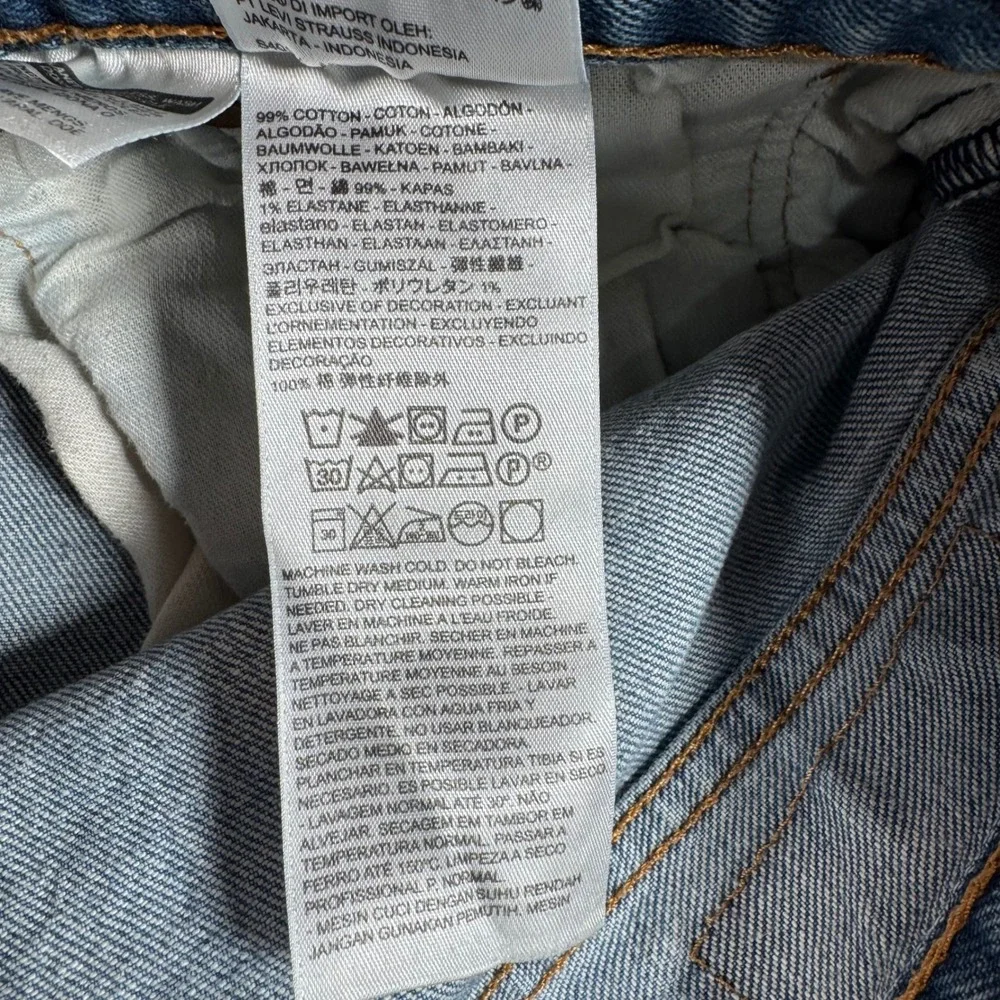 Levis 501‎ Jeans Mens W40 L30 Button Fly Straight Leg Blue Denim