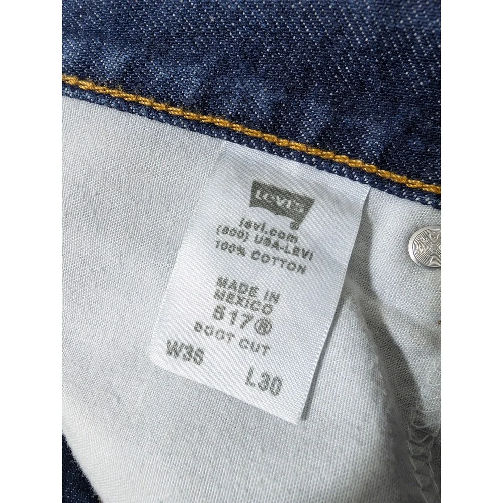 NEW! Levi's Jeans Mens 36/30‎ Blue 517 Bootcut Dark Wash Denim '09