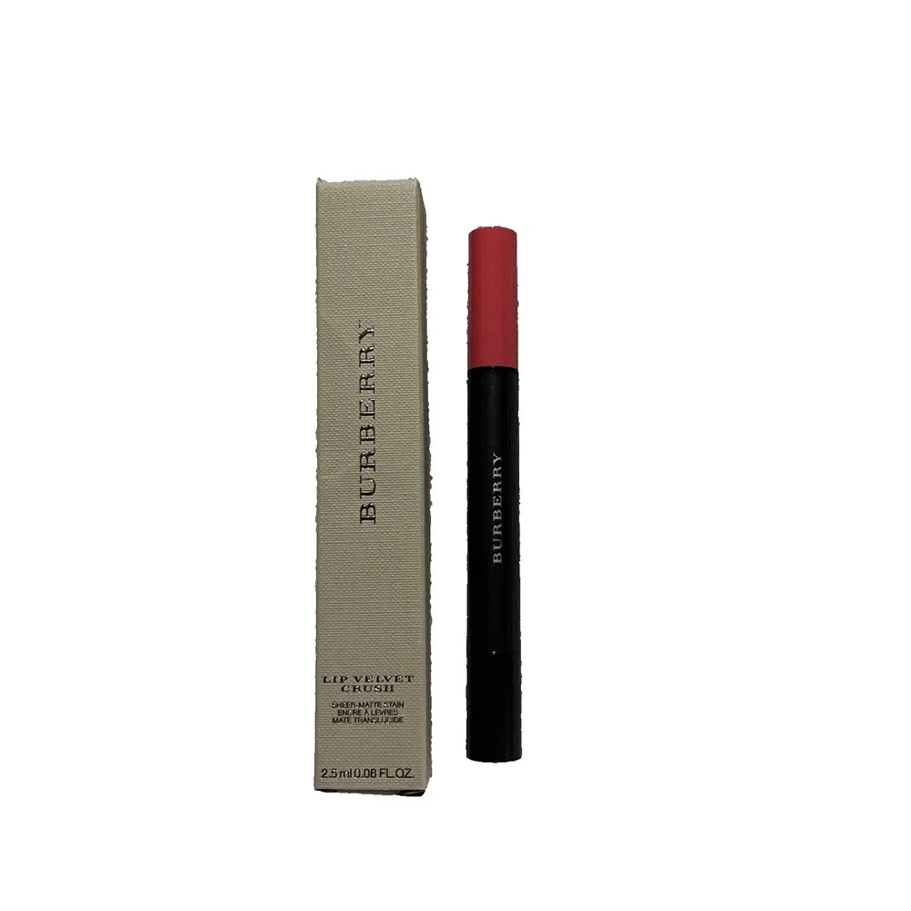 Burberry Lip Velvet Crush‎ Sheer Matte Stain Light Crimson 49 0.08 oz In Box