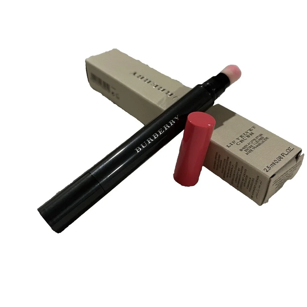 Burberry Lip Velvet Crush‎ Sheer Matte Stain Light Crimson 49 0.08 oz In Box