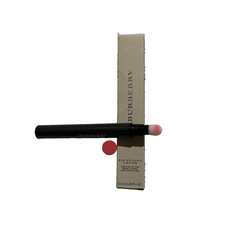Burberry Lip Velvet Crush‎ Sheer Matte Stain Light Crimson 49 0.08 oz In Box