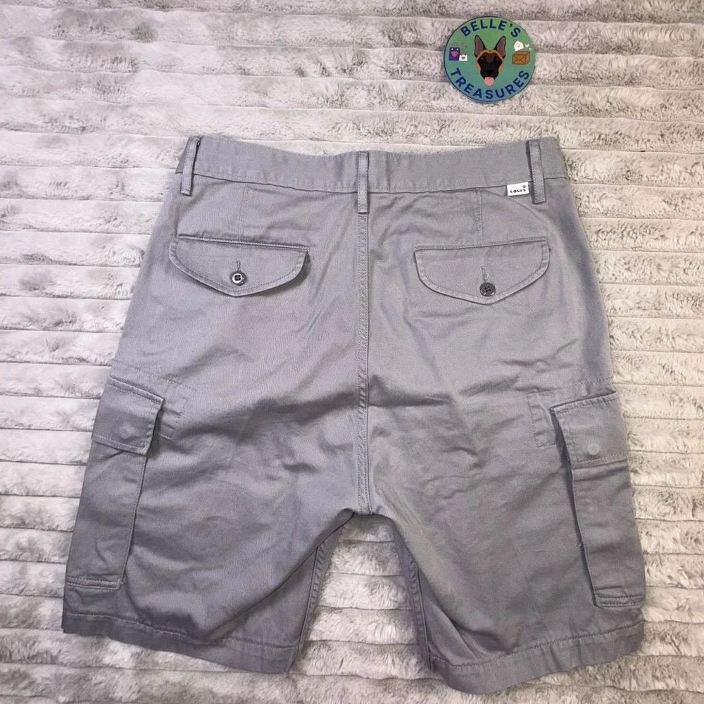 Levi's Cargo Shorts Men's 30 x9‎ Gray Outdoor Hiking Military Grunge Skater Y2K