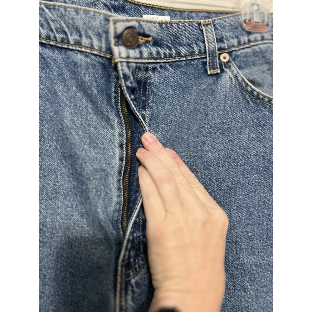 VTG 90s 1997 LEVIS LEVI’S USA‎ Mens 40 x 29 White Tan Jeans Denim Pants