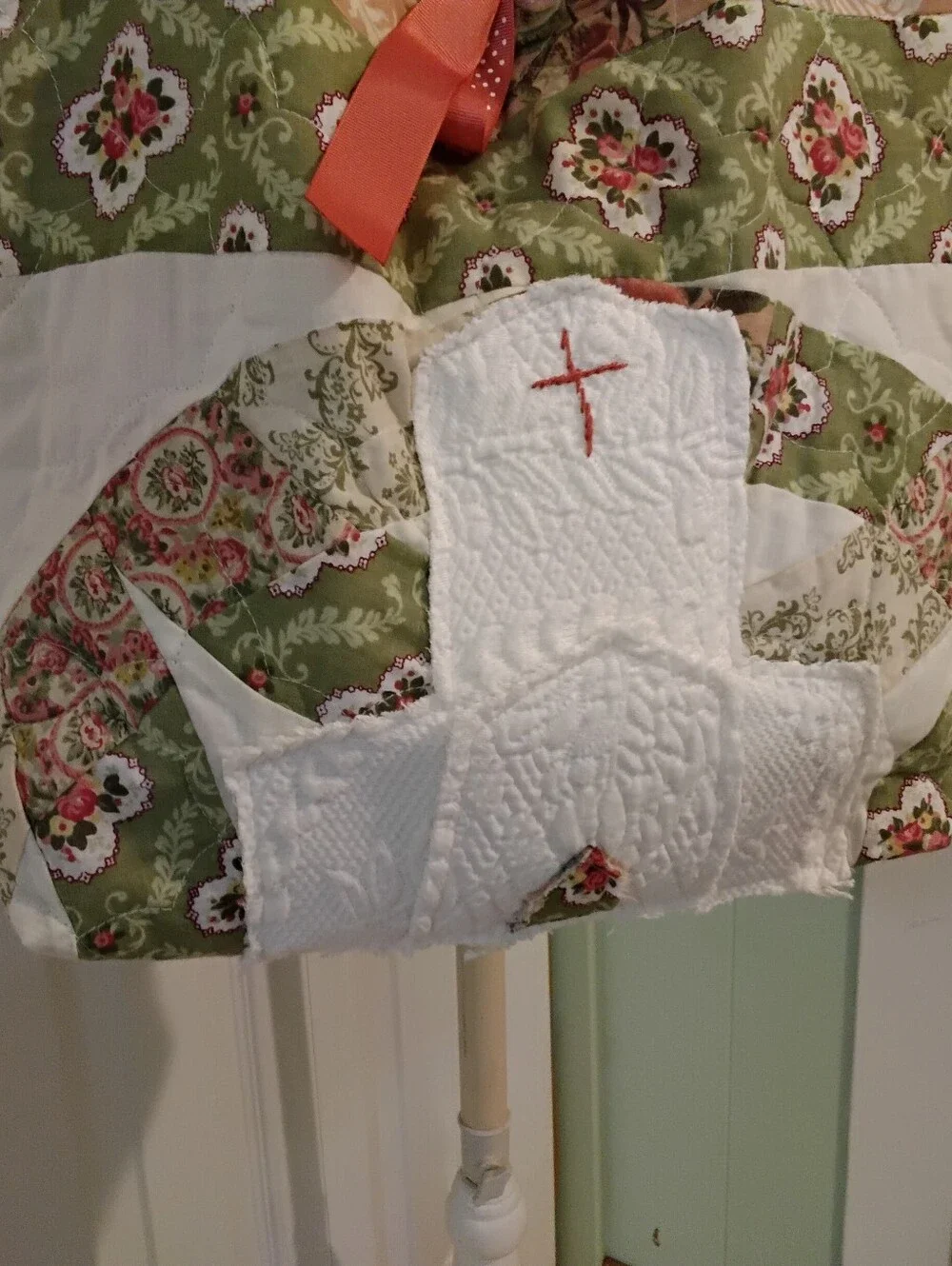 Handmade quilt floral