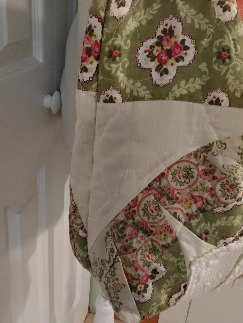 Handmade quilt floral
