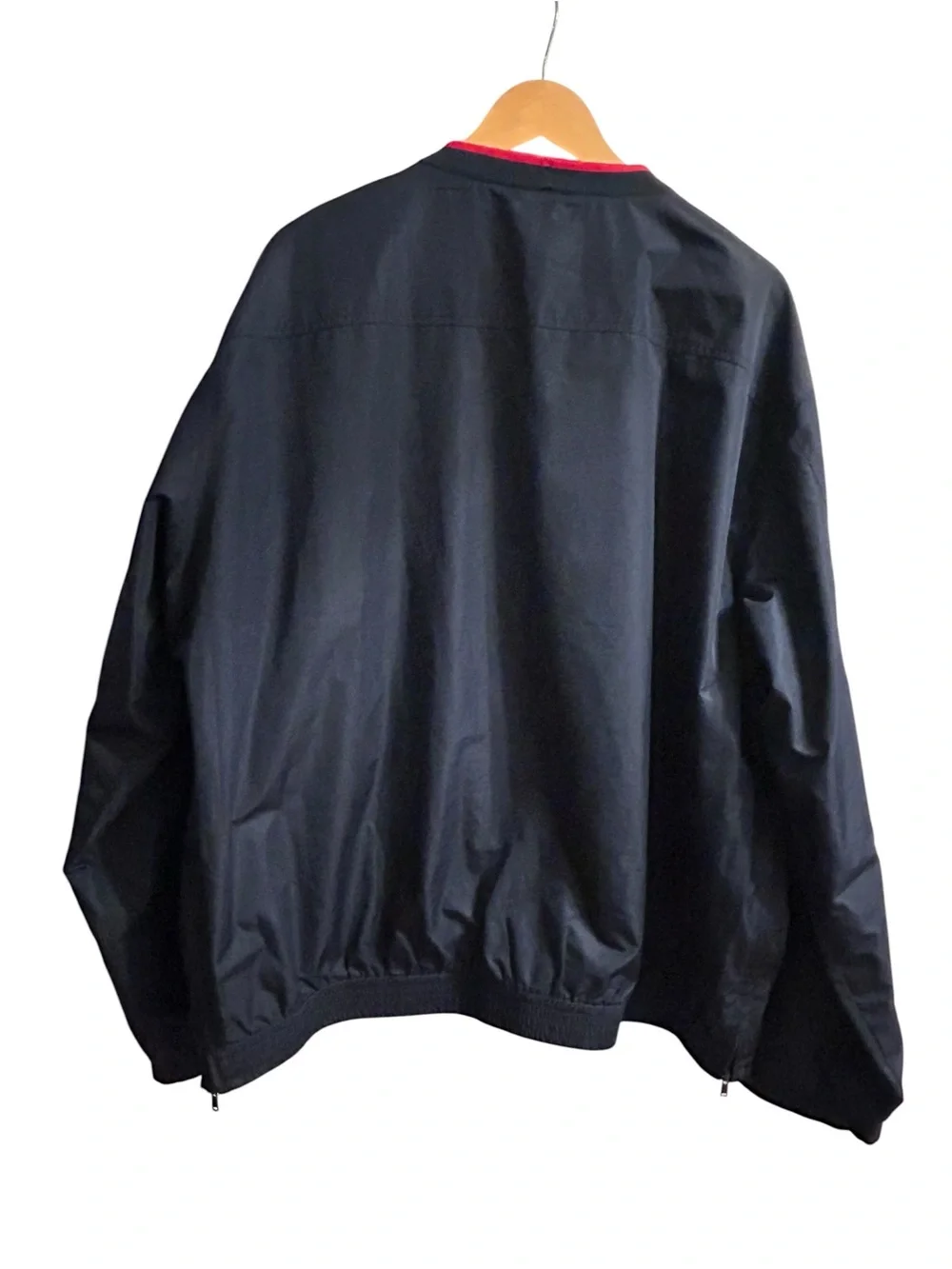 Vintage Polo Golf Ralph Lauren Navy Red Windbreaker Pullover Jacket Men’s XL