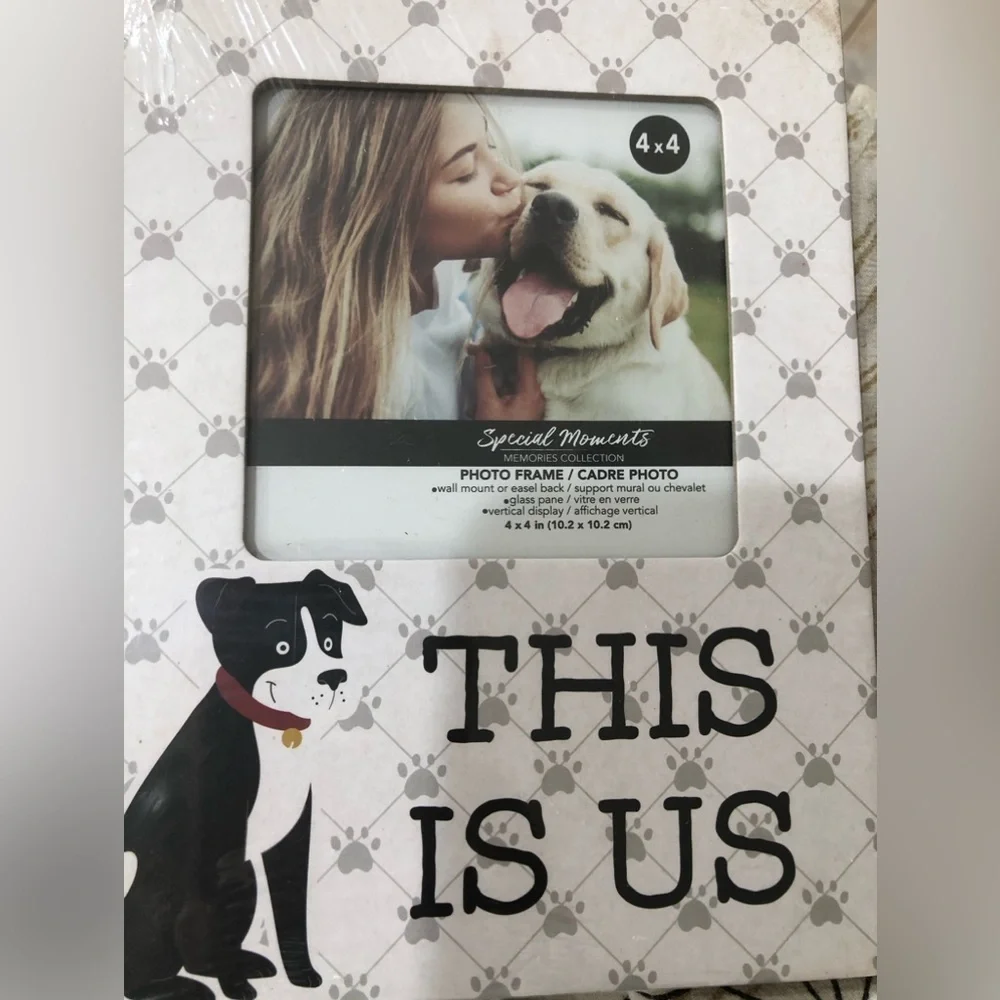 2 Adorable puppy love “This is Us”‎ dog photo frames new