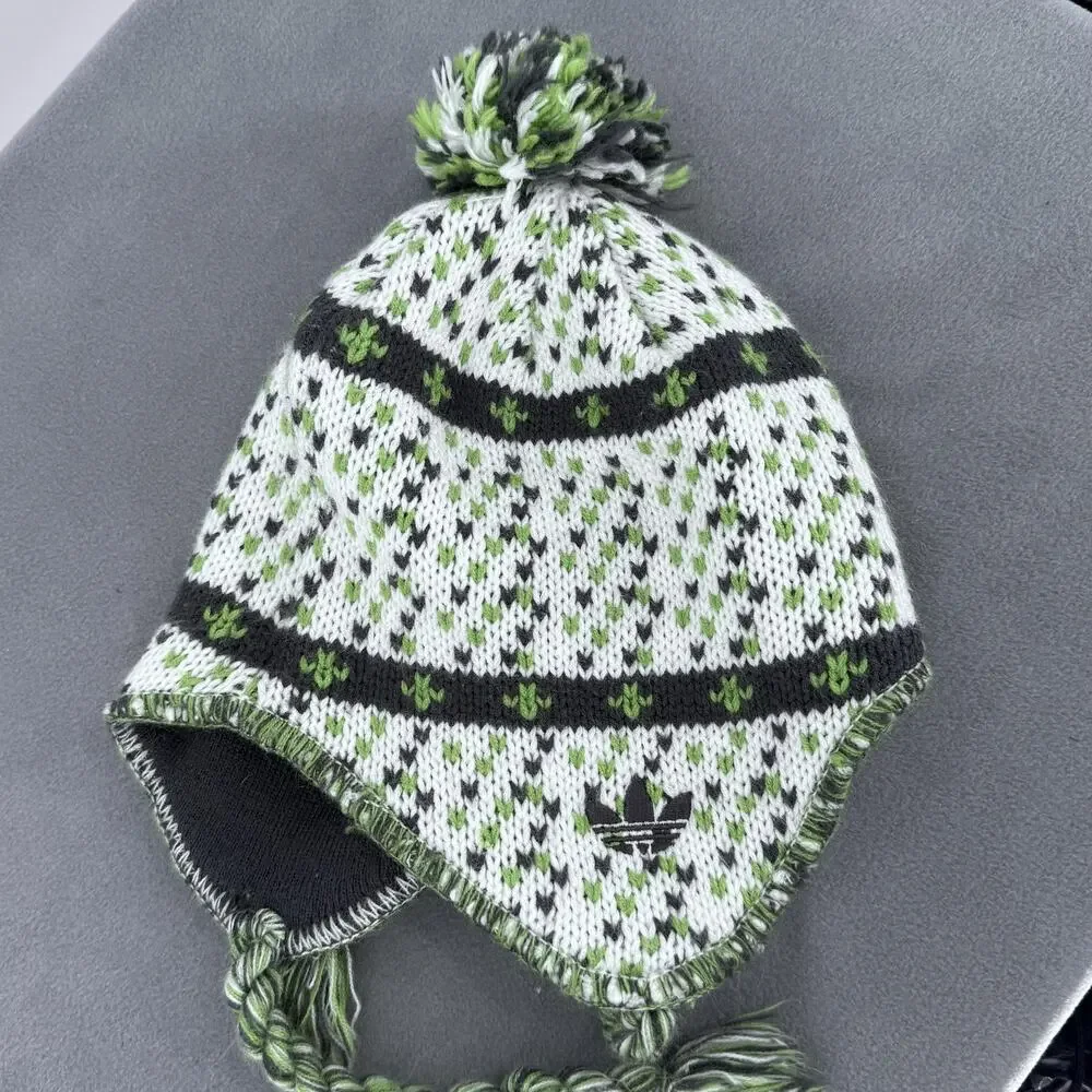 Adidas Seattle Sounders FC Earflap Pom Beanie OSFA Nordic Knit Hat Soccer‎ MLS
