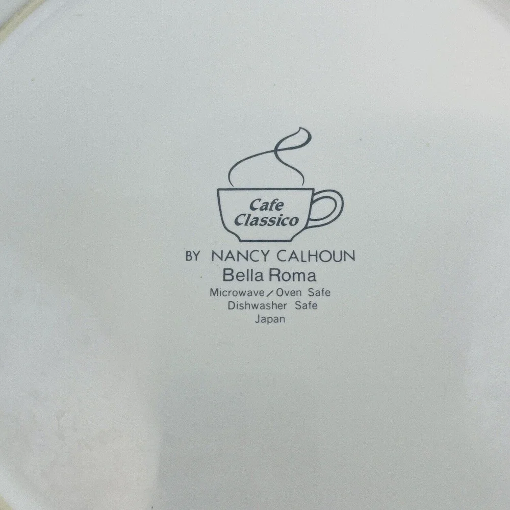 Nancy Calhoun Bella Roma 4 Dinner Plate Lot Apples 10 3/4