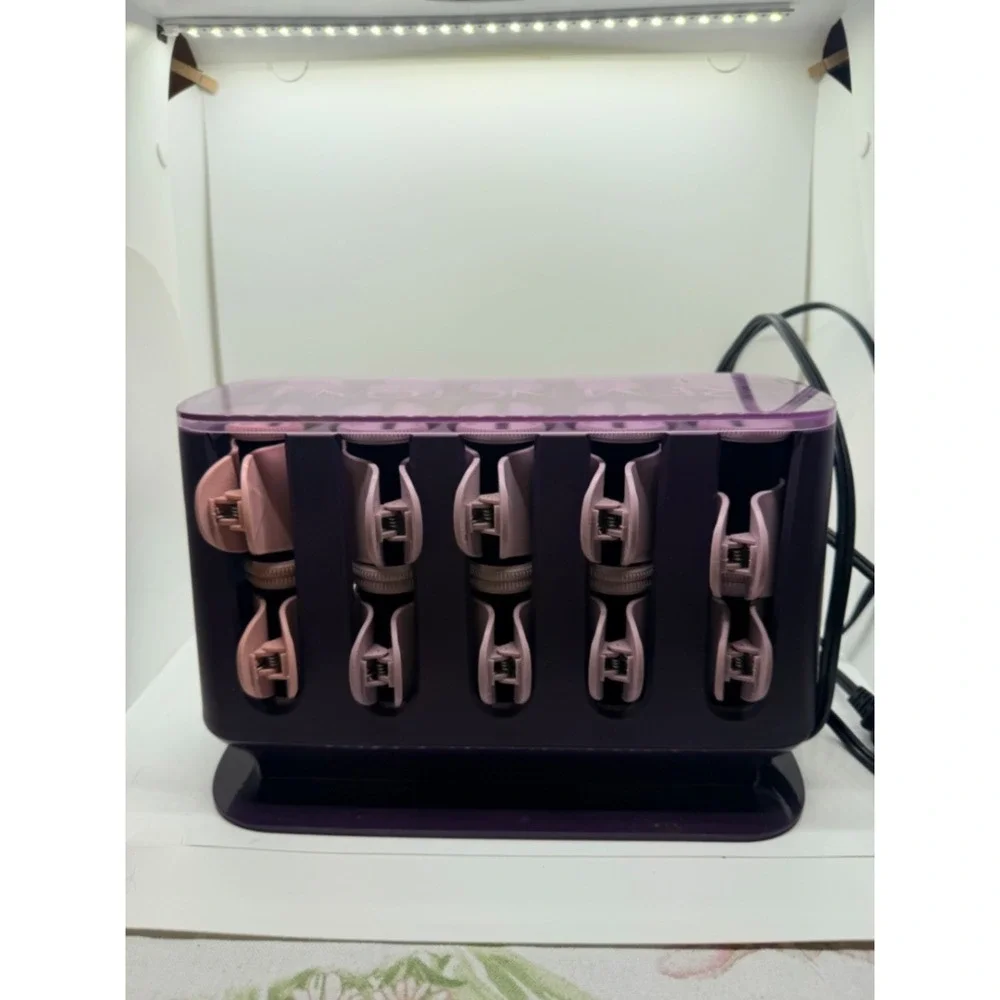 Remington H9102 Pro Hair Setter Thermaluxe Ceramic Hot Rollers Purple 20 Count