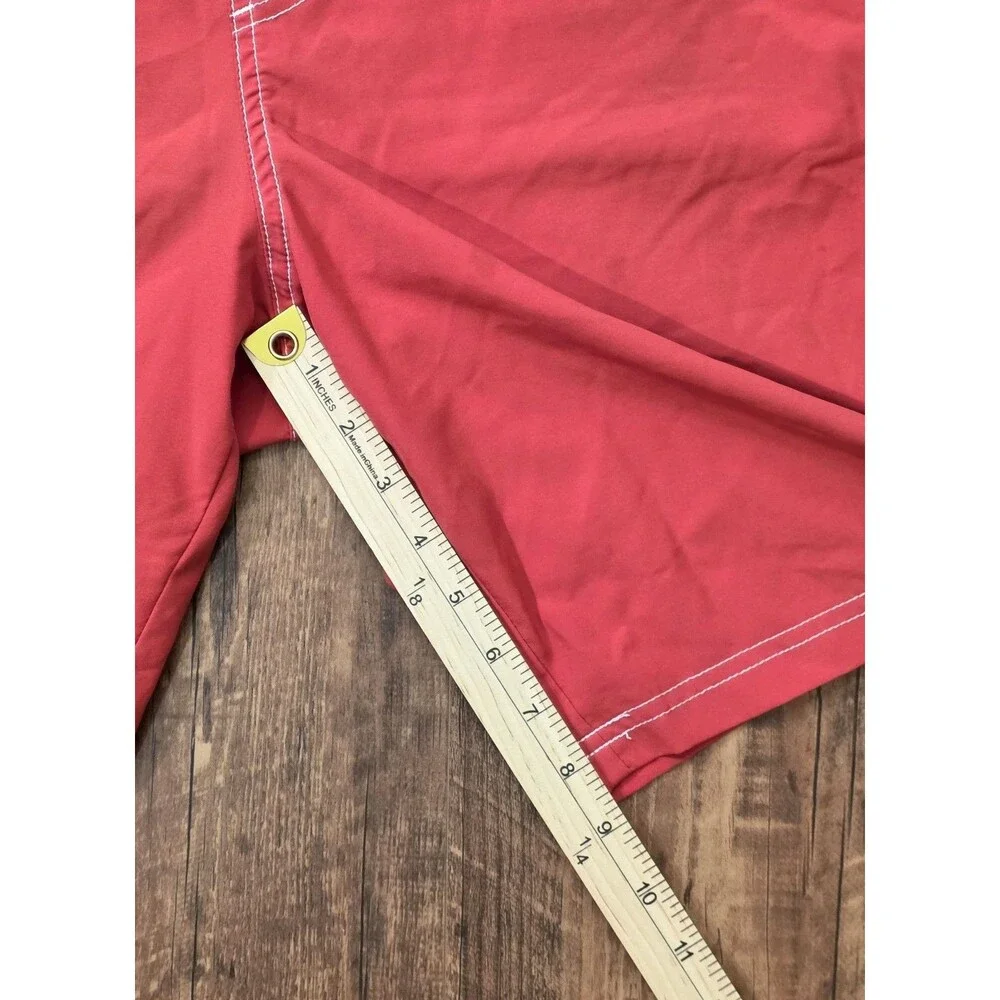 Original Watermen Guard Swim Trunks Mens M Red Surf Board Shorts Stretch