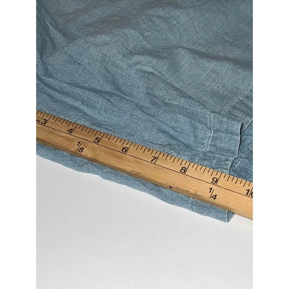 Polo Ralph Lauren Ocean Wash Chambray Shorts Mens 44 Light Blue Cotton Preppy