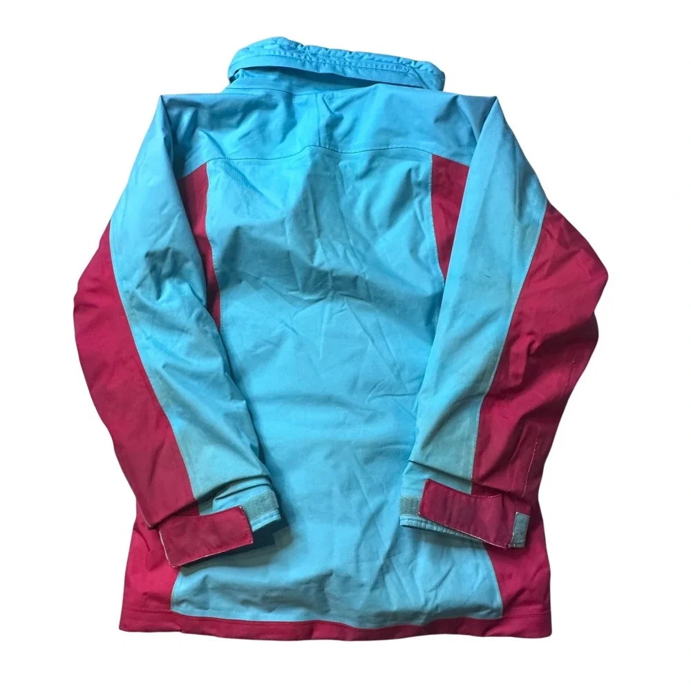 Patagonia Jacket Girls M‎ 10 Pink Blue Insulated Ski Snowboard 68525 Broken Zip